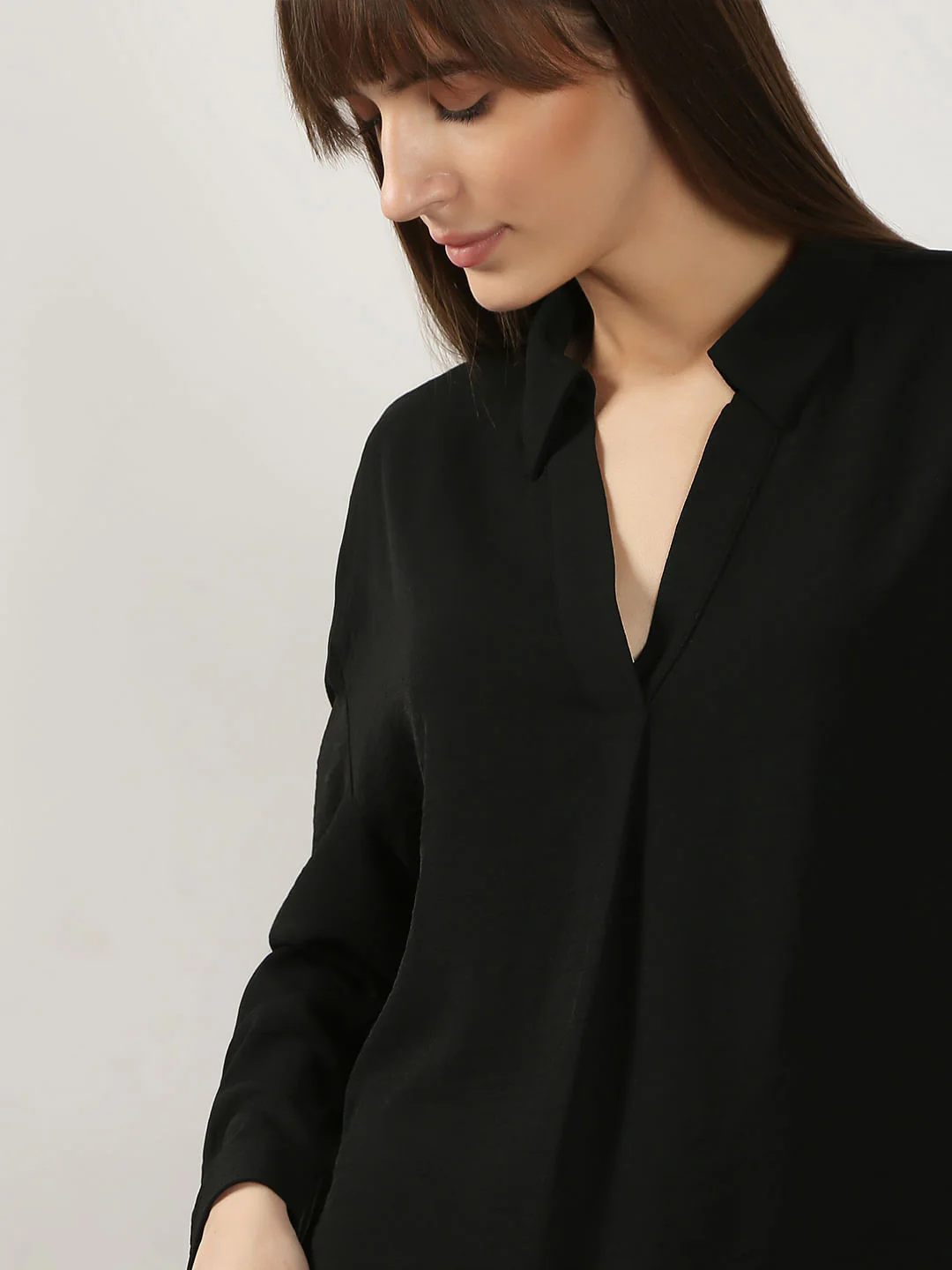 Black V Neck Top - Image 6