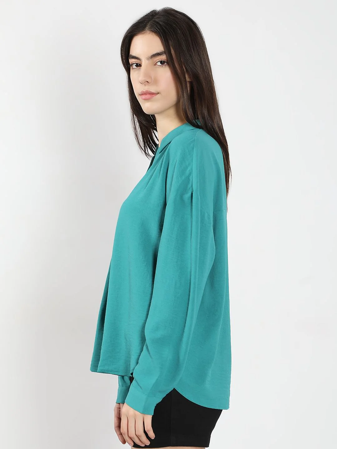 Blue V-Neck Top - Image 3