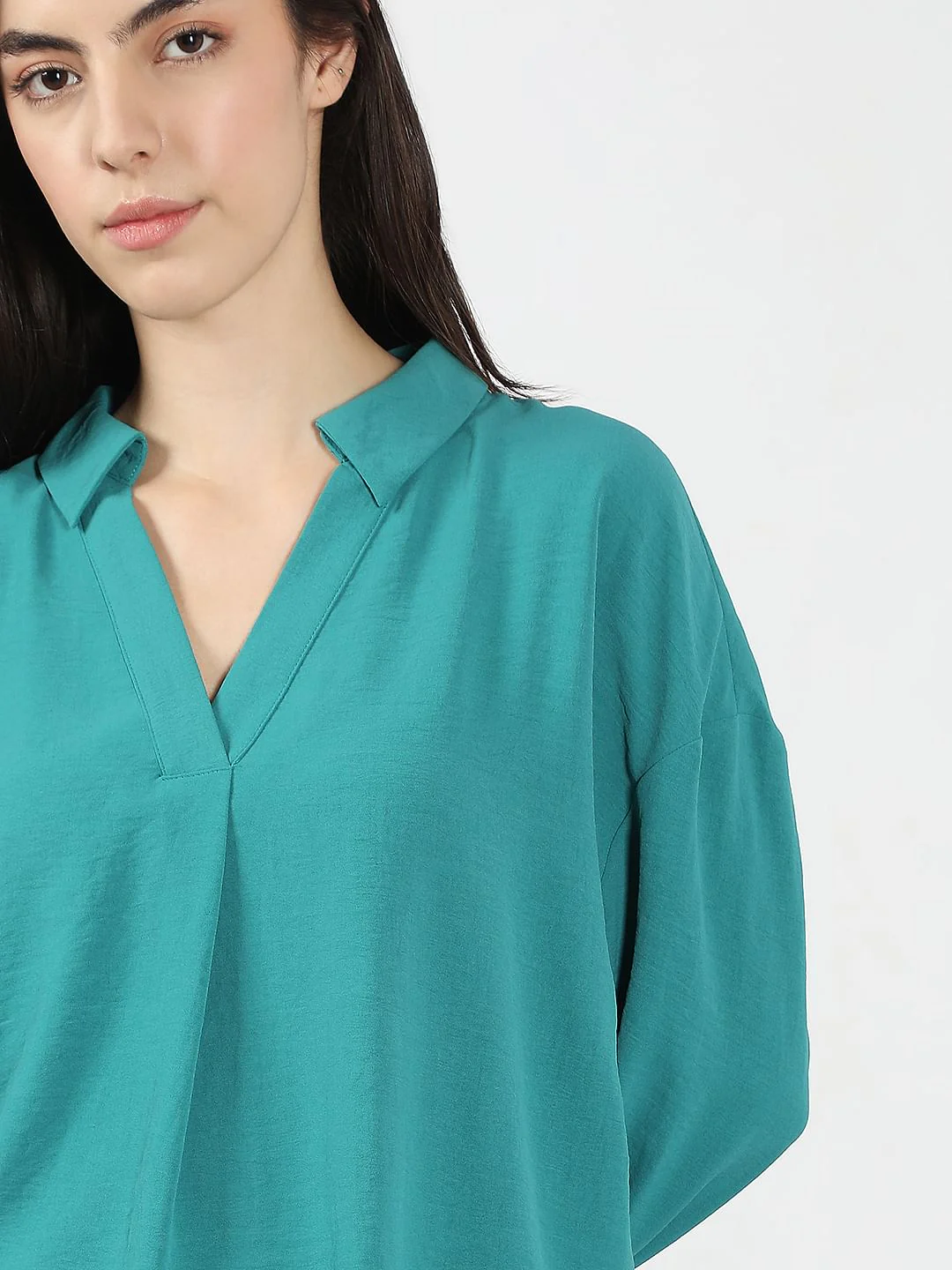 Blue V-Neck Top - Image 6