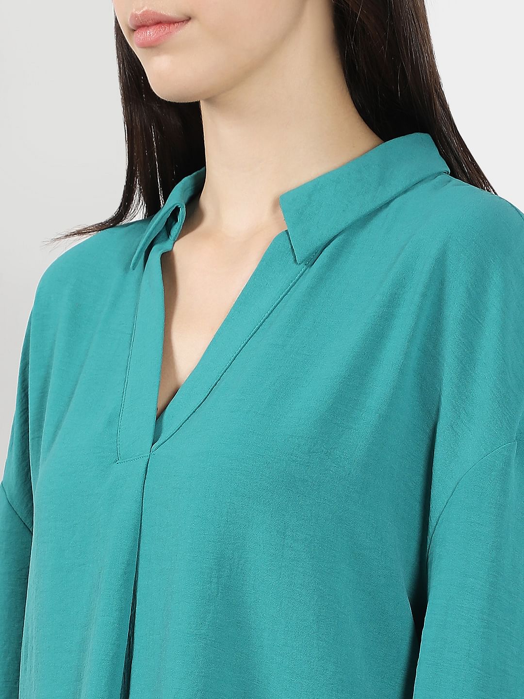 Blue V-Neck Top - Image 8