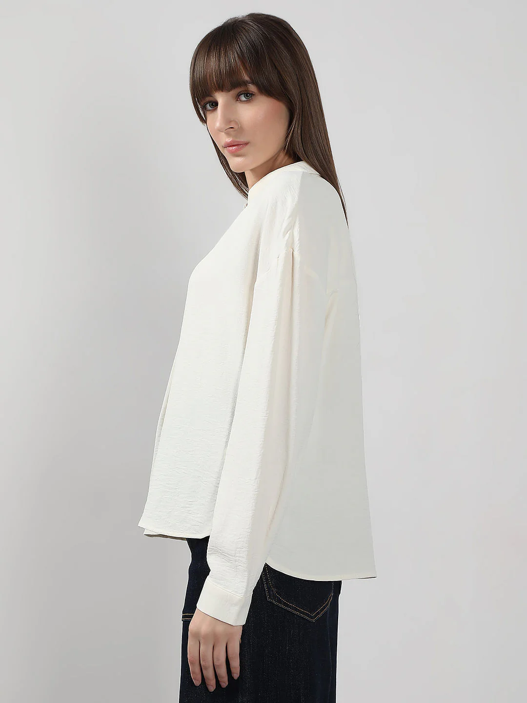 White Full Sleeves Top - Image 3
