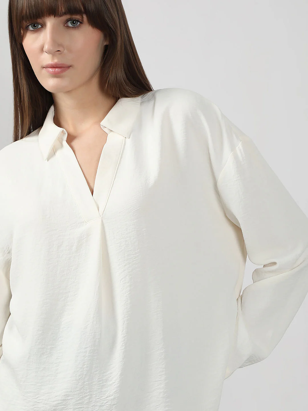 White Full Sleeves Top - Image 6