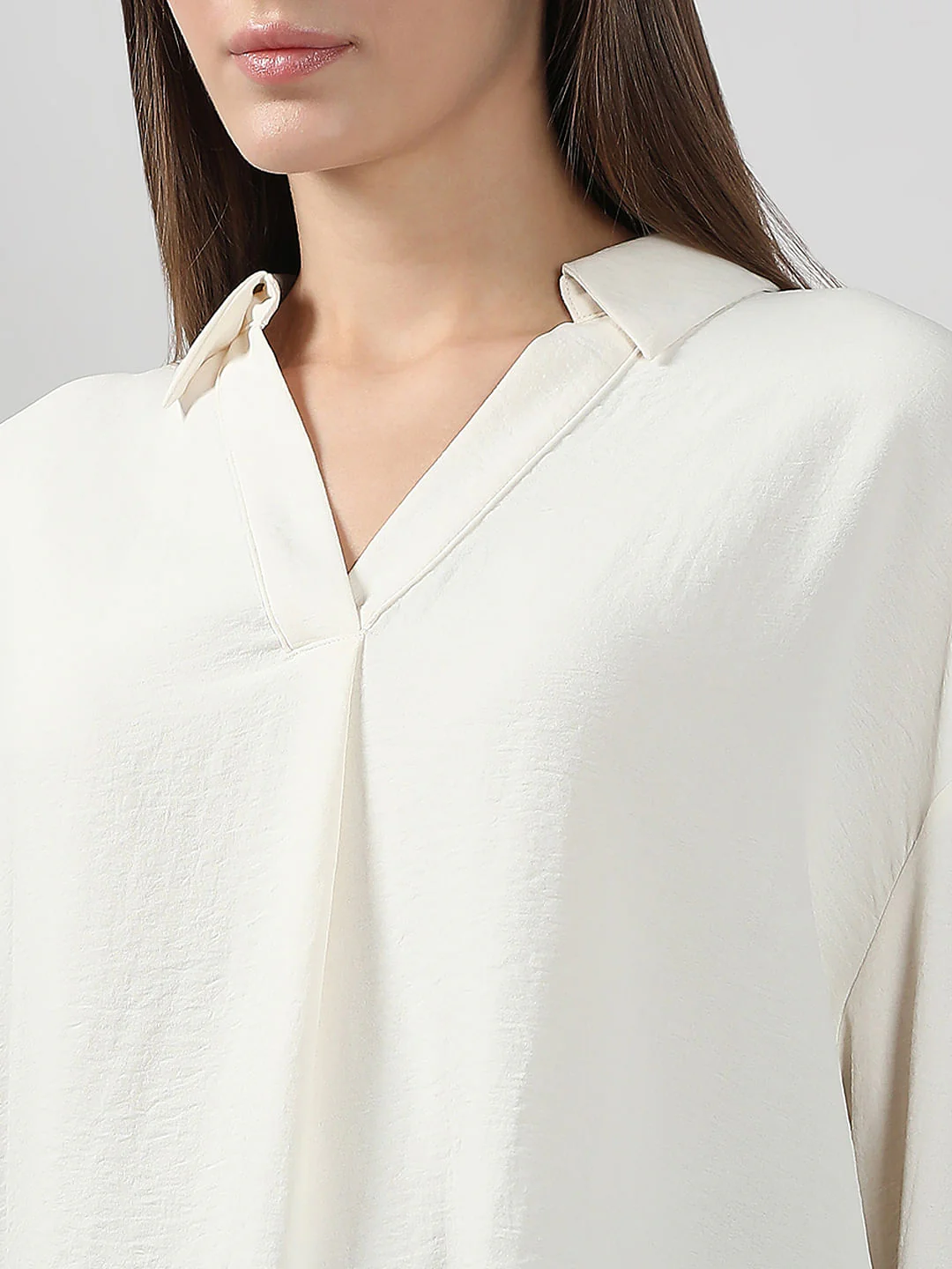 White Full Sleeves Top - Image 8