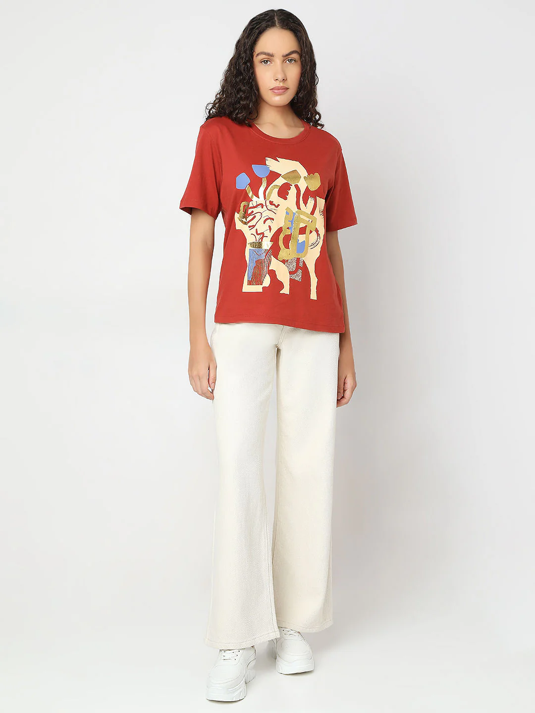 Red Graphic Print T-Shirt - Image 5
