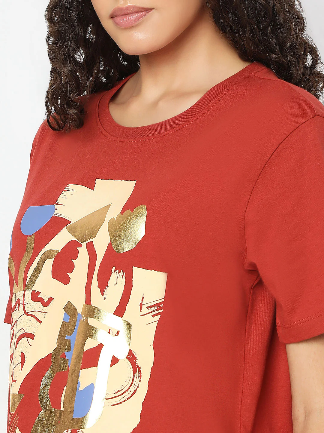 Red Graphic Print T-Shirt - Image 8