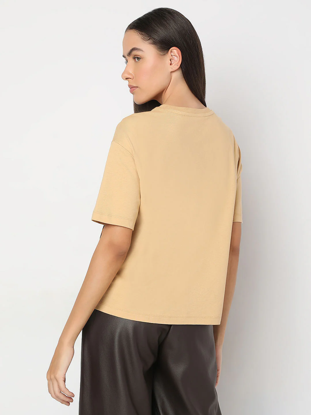Beige Animal Print T-Shirt - Image 4