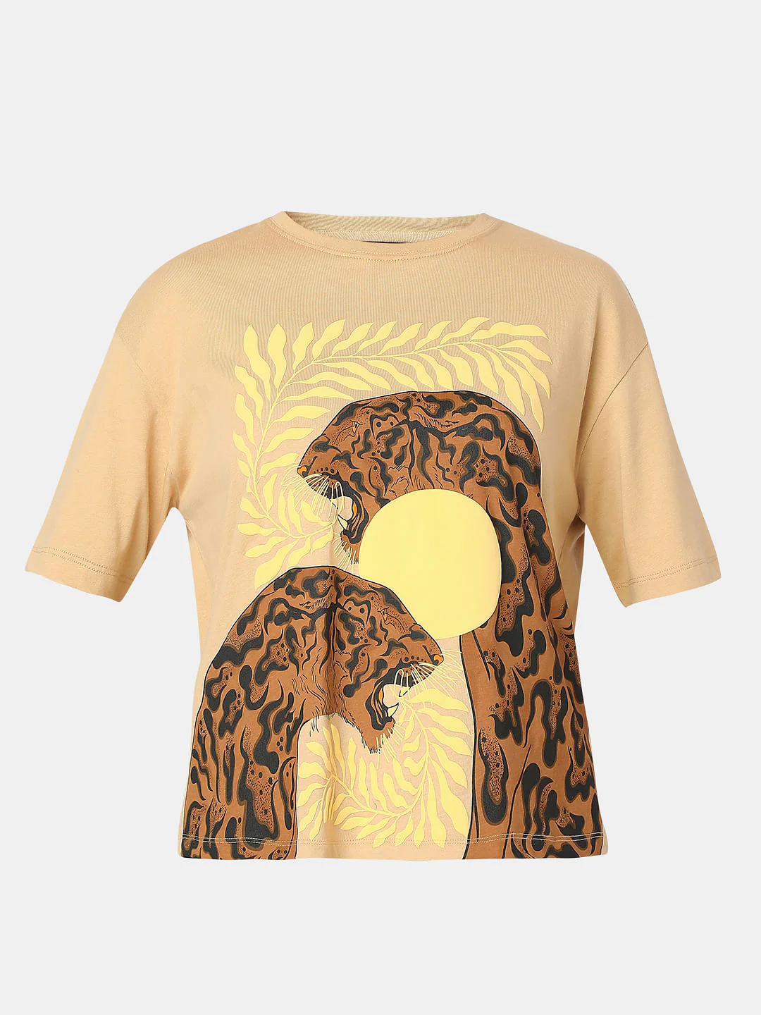 Beige Animal Print T-Shirt - Image 7