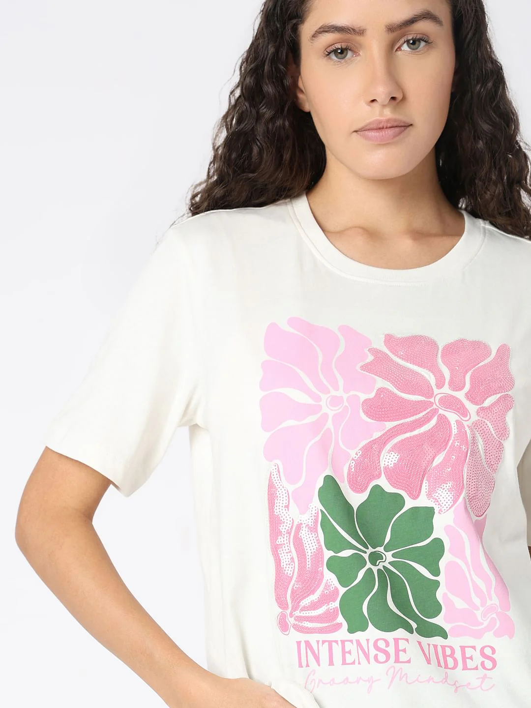 White Printed Cotton T-Shirt - Image 6