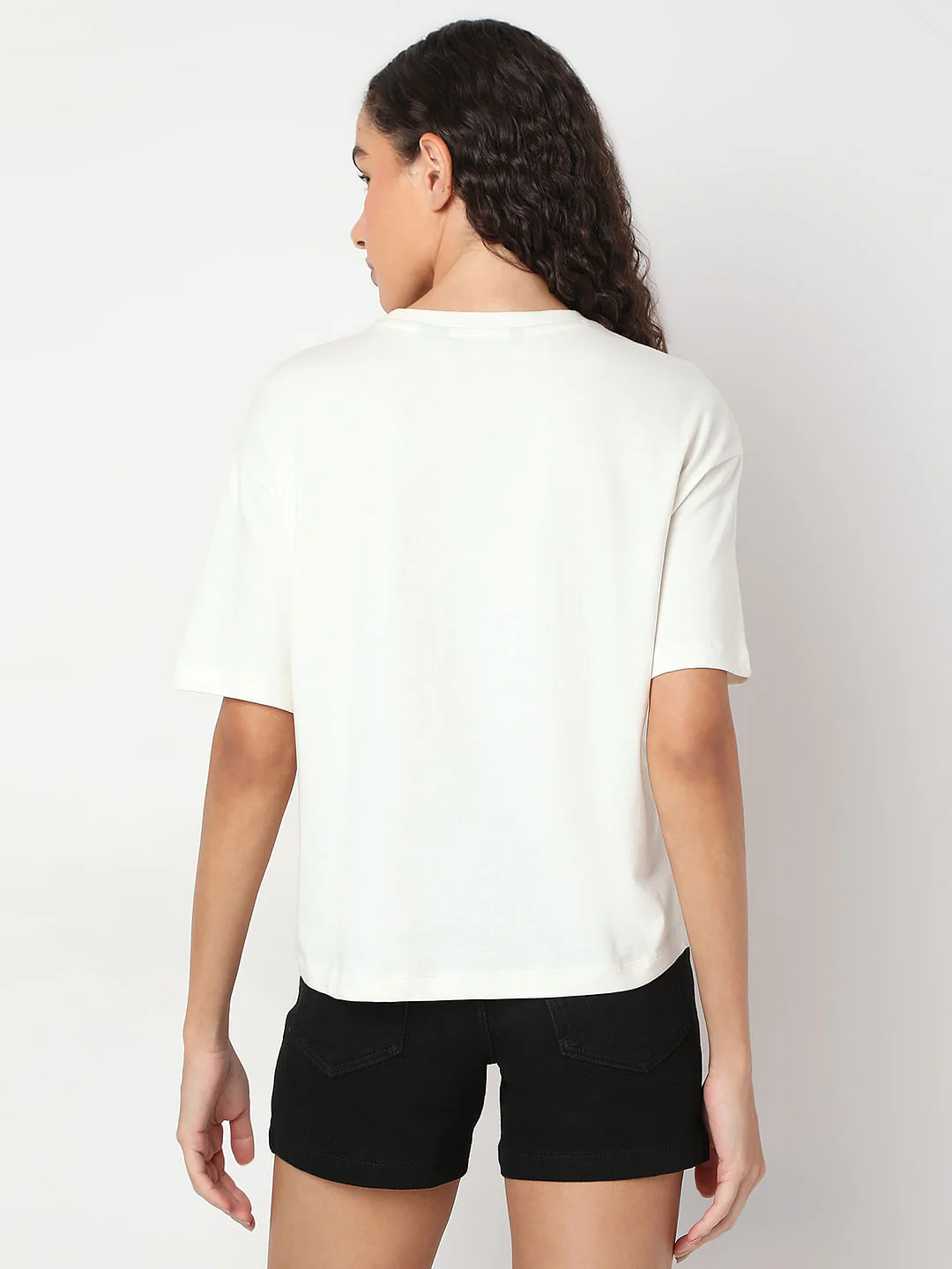 White Graphic Print T-Shirt - Image 4