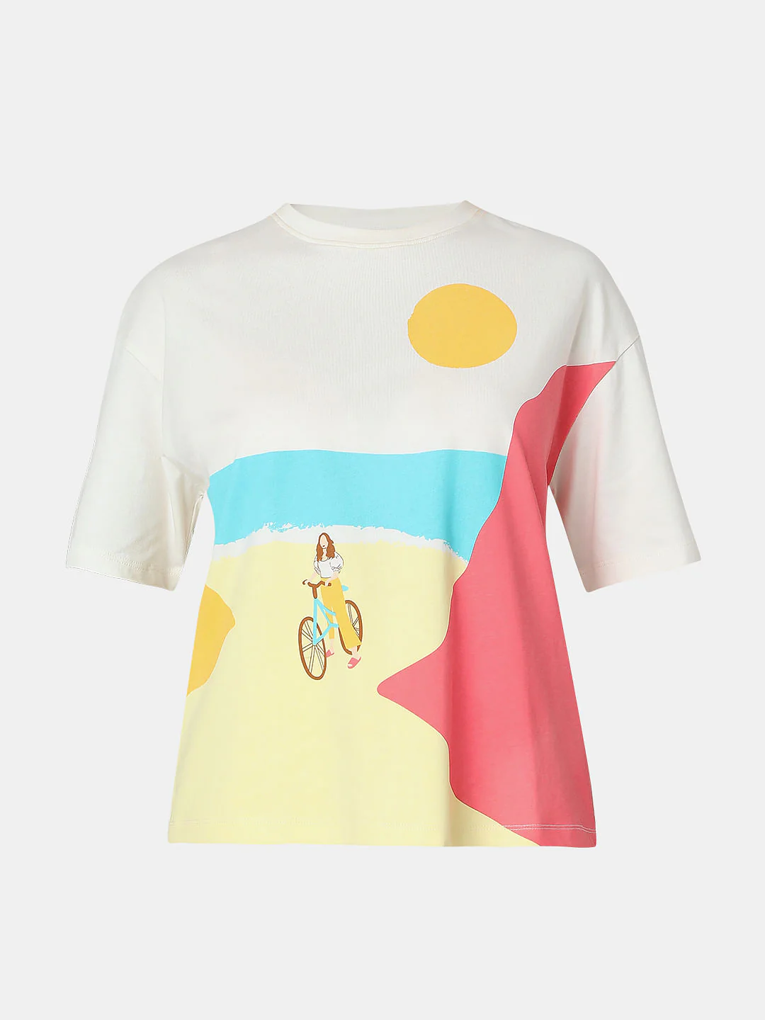 White Graphic Print T-Shirt - Image 7