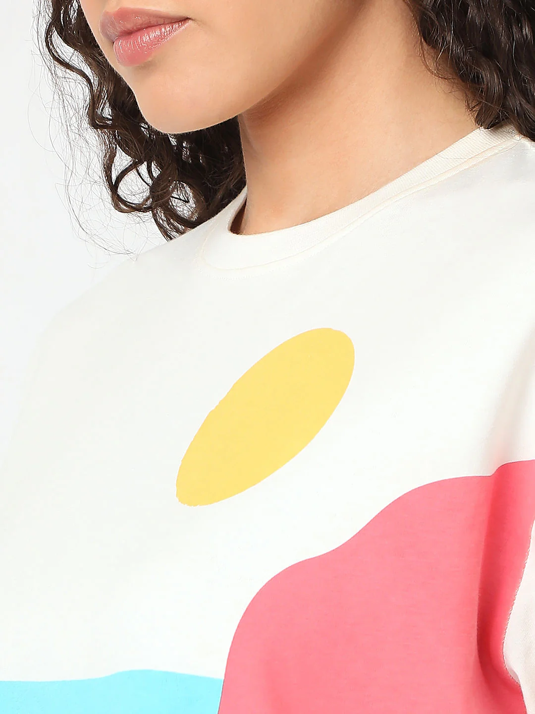 White Graphic Print T-Shirt - Image 8