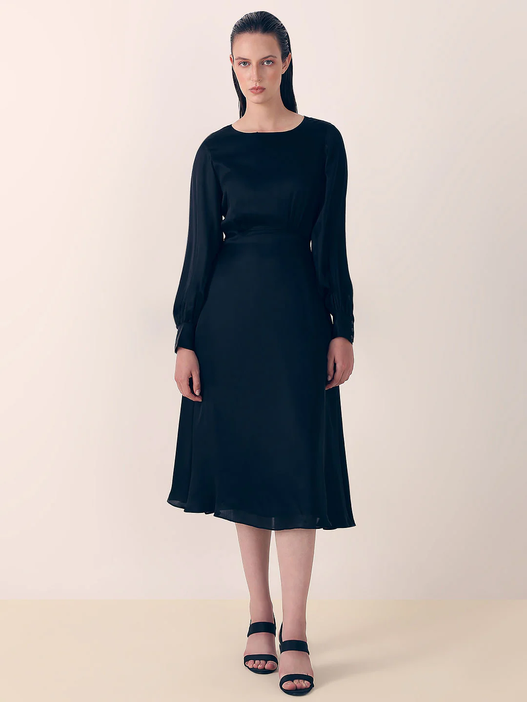 Black Midi Dress - Image 2