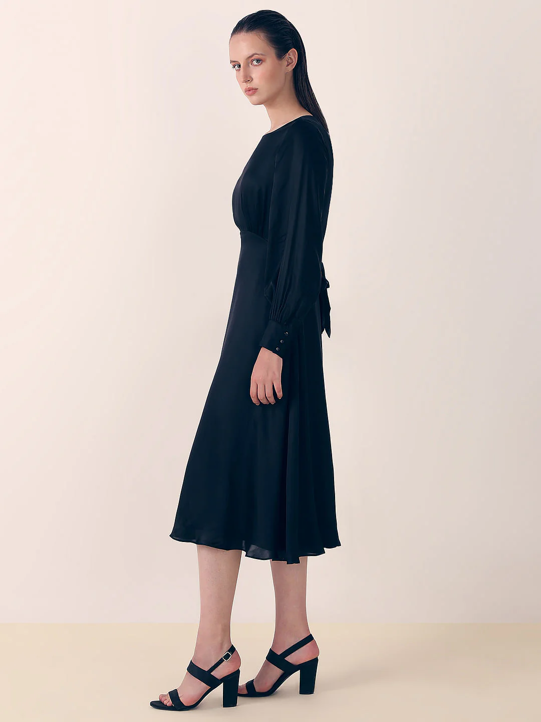 Black Midi Dress - Image 3