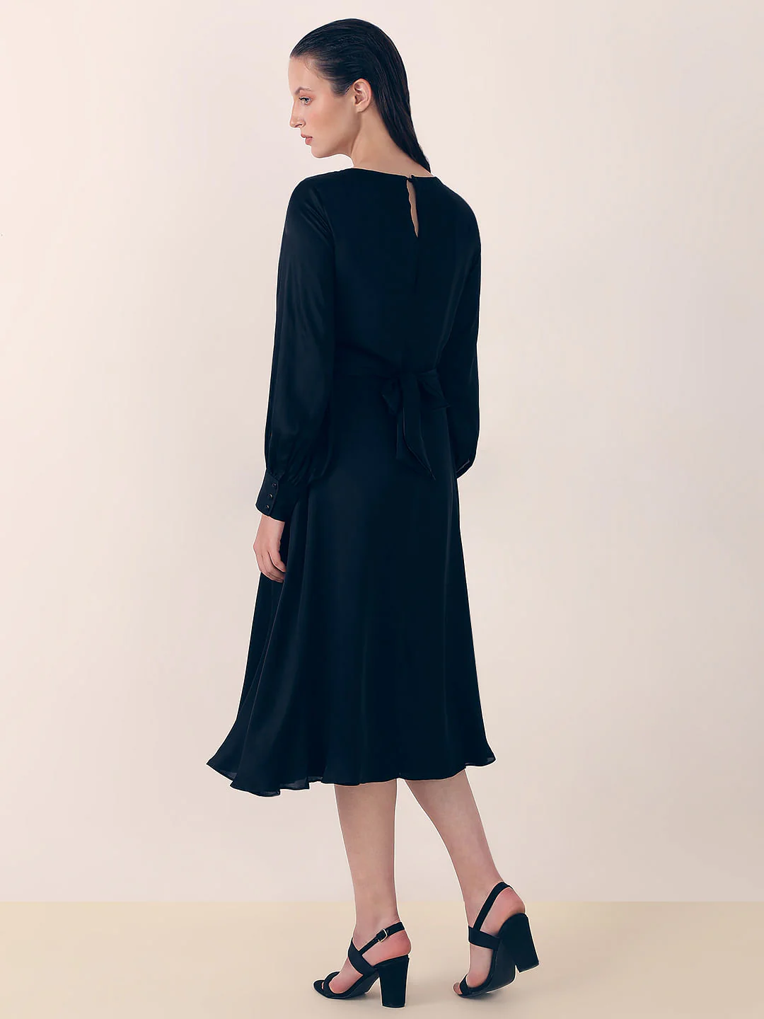 Black Midi Dress - Image 4