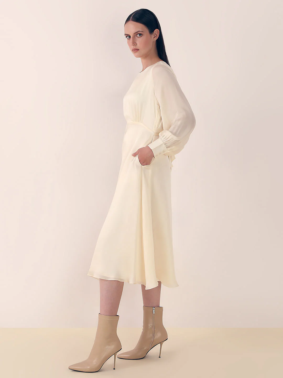Off-White Midi Dress - Image 3
