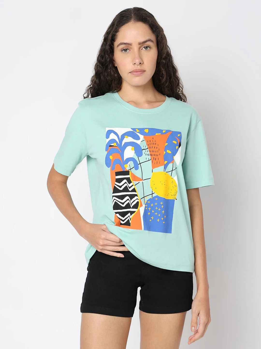 Blue Graphic Print T-Shirt - Image 2
