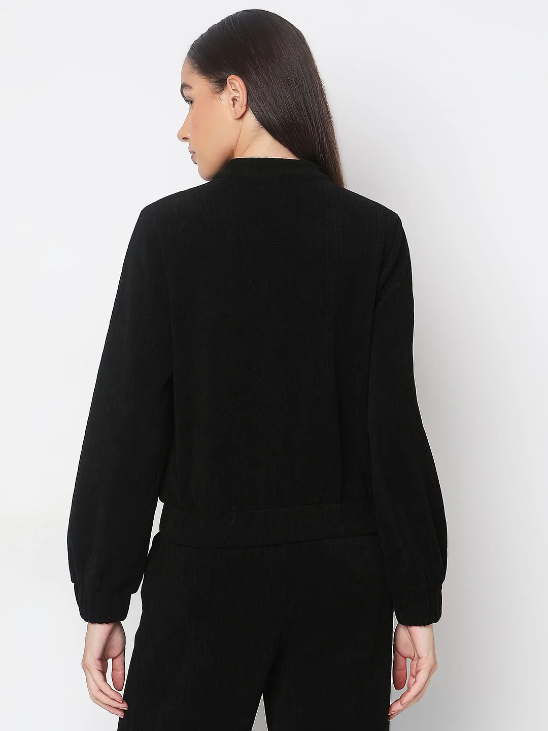 Black Textured Sweatshirt - Image 4