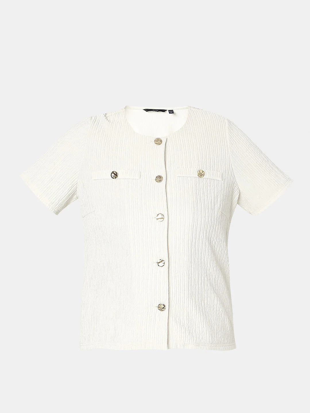 Curve Ecru Textured Co-Ord Set Tops - Image 7
