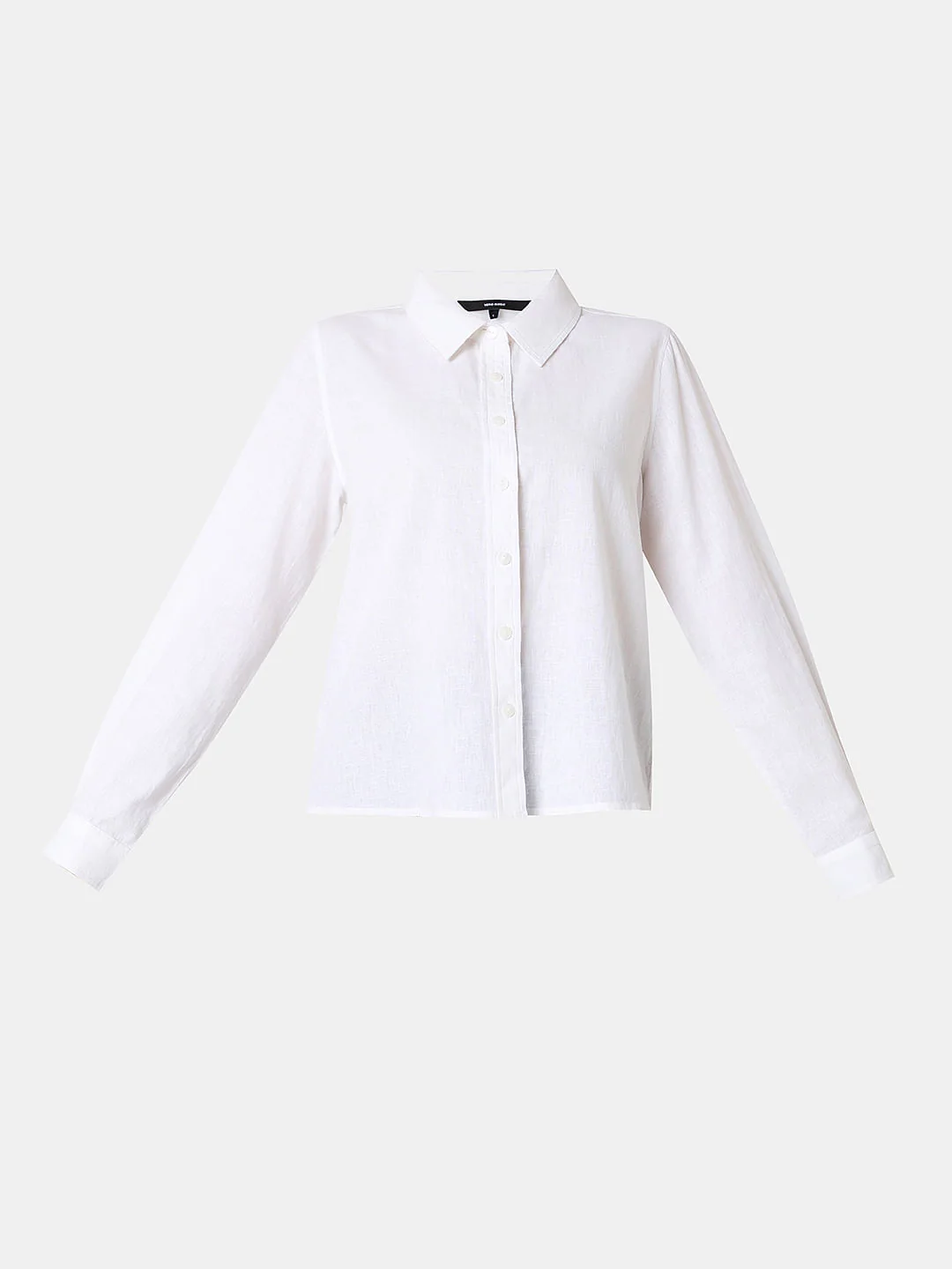 White Linen Full Sleeves Shirt - Image 7