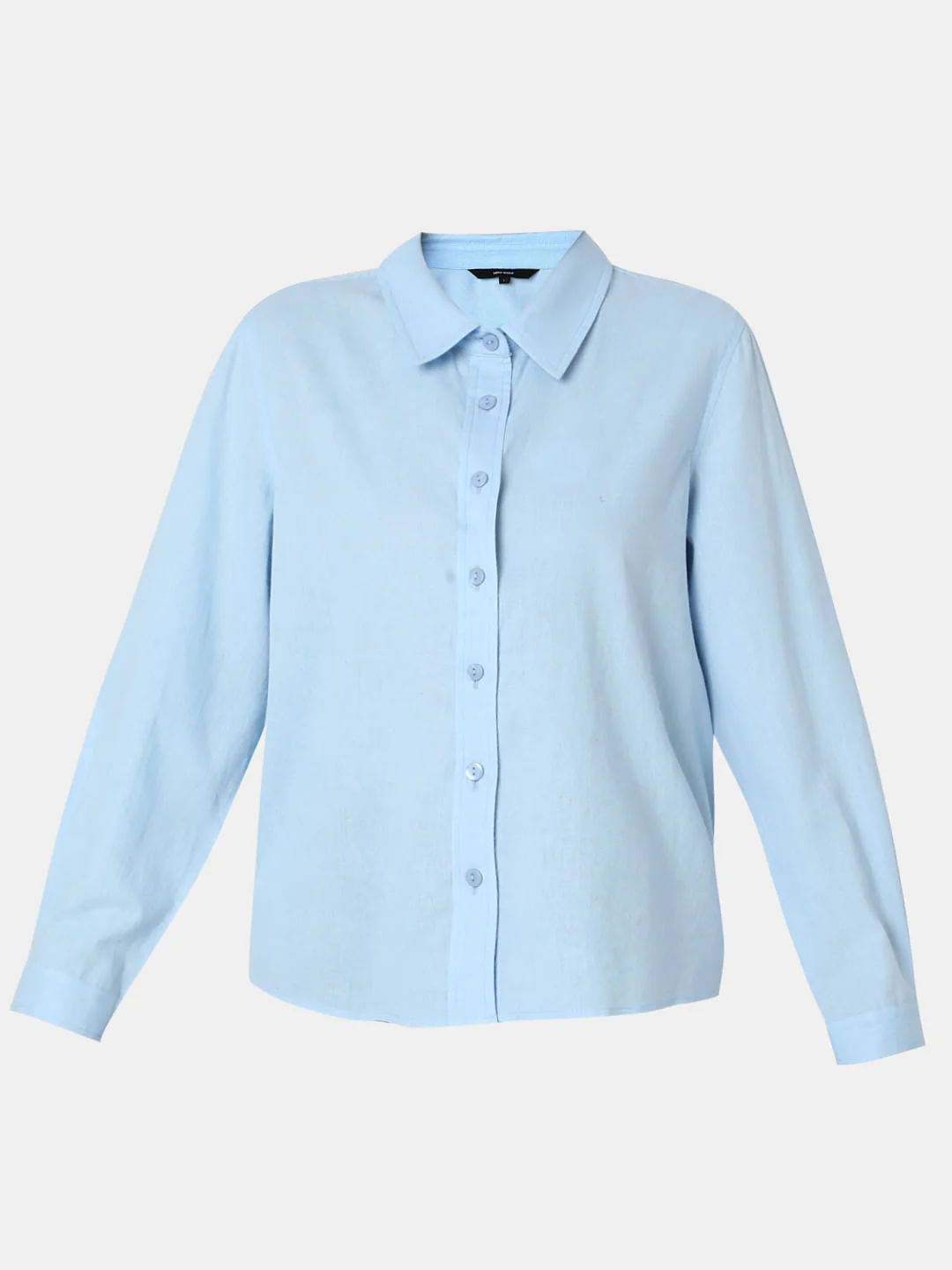 Light Blue Linen Full Sleeves Shirt - Image 7