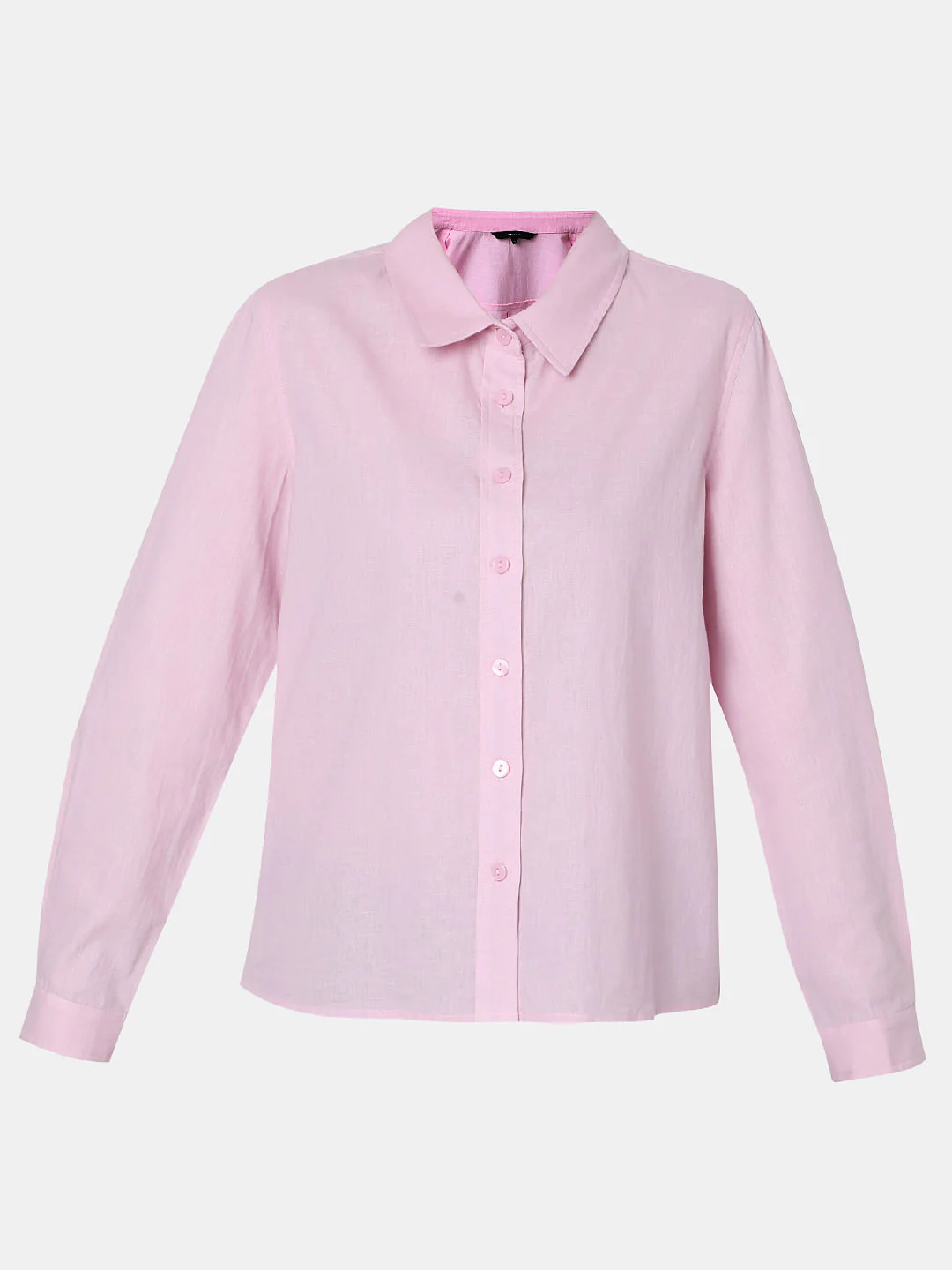 Light Pink Linen Full Sleeves Shirt - Image 7