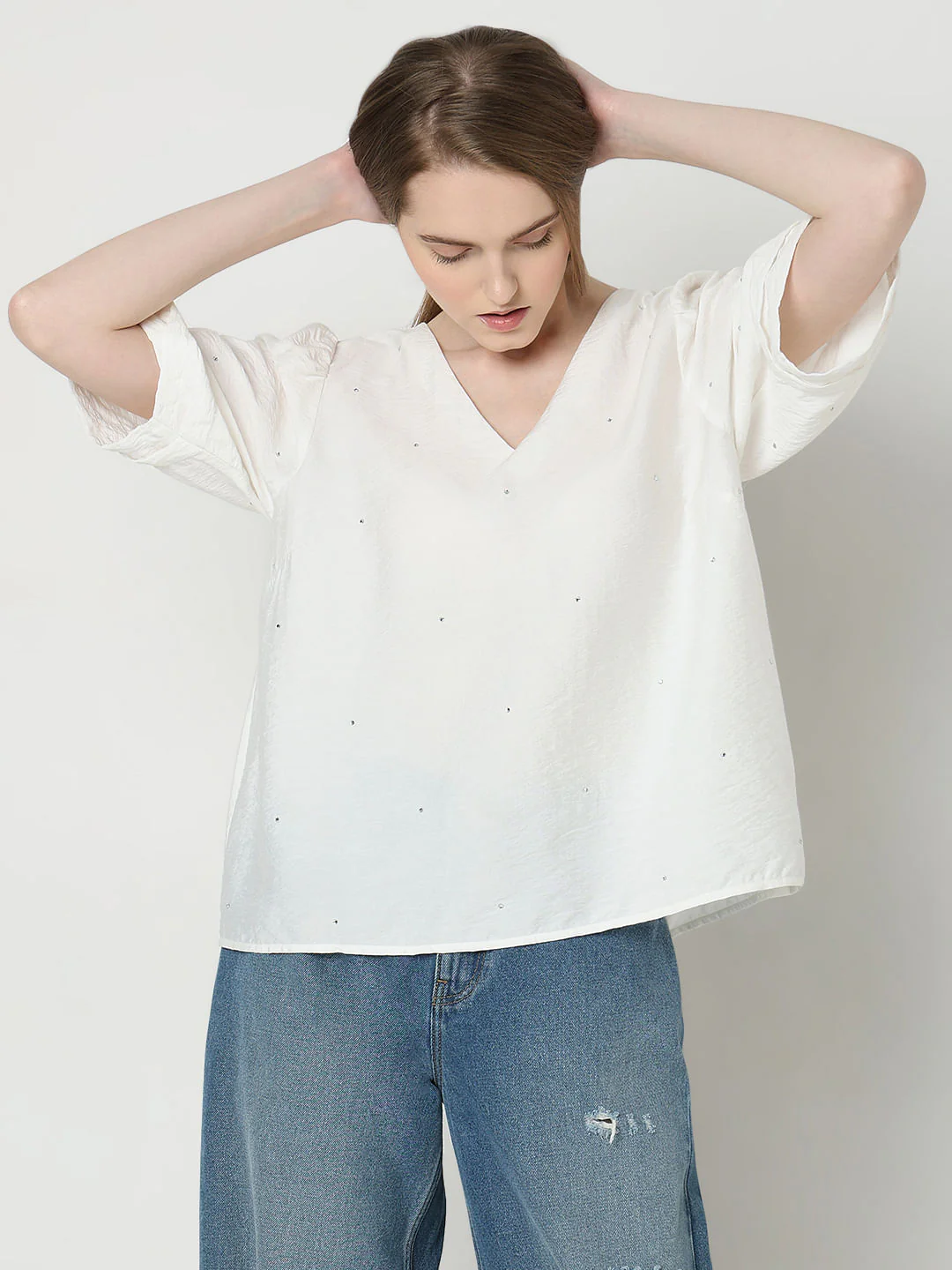 White Cotton Top - Image 2