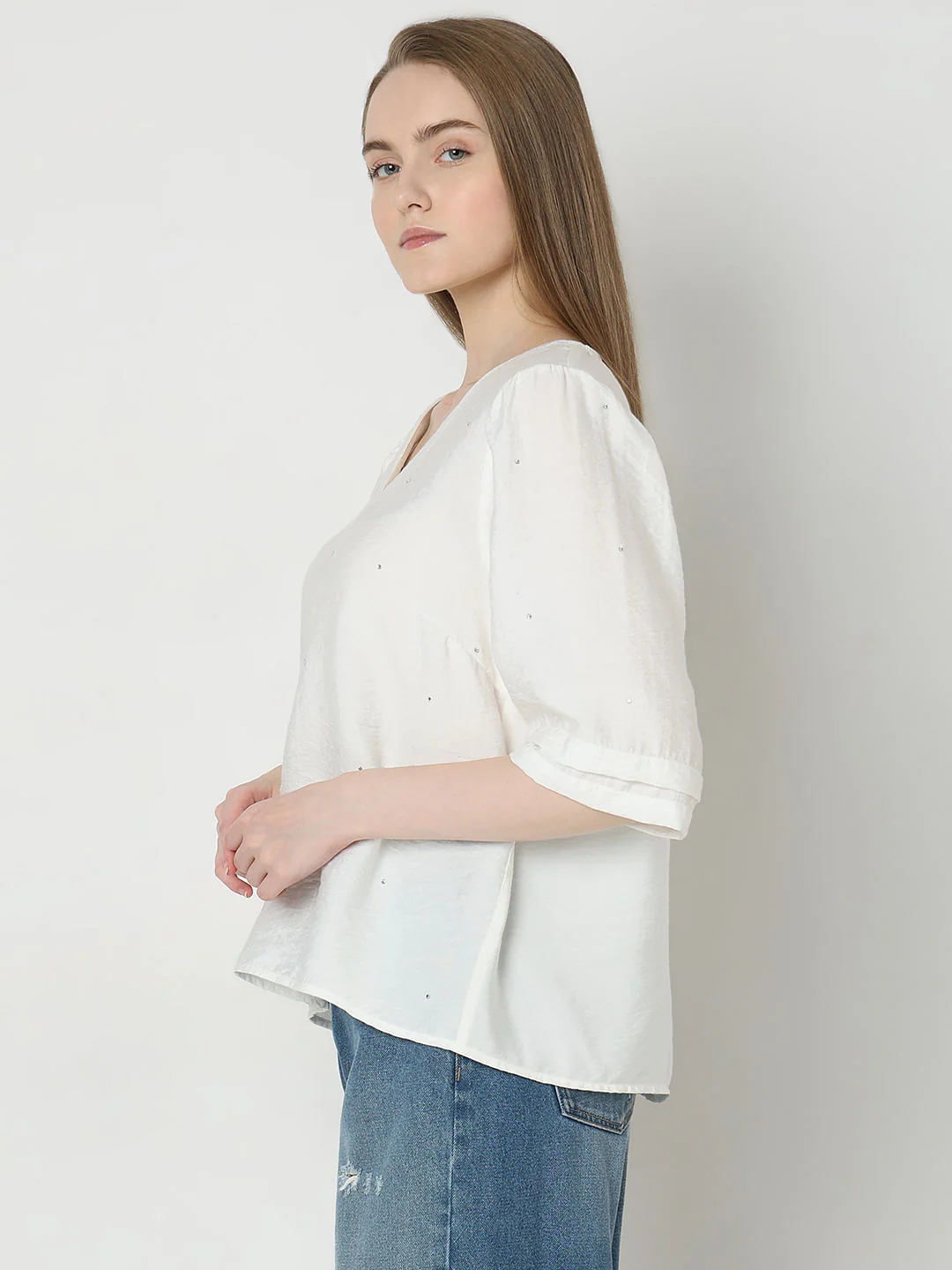 White Cotton Top - Image 3