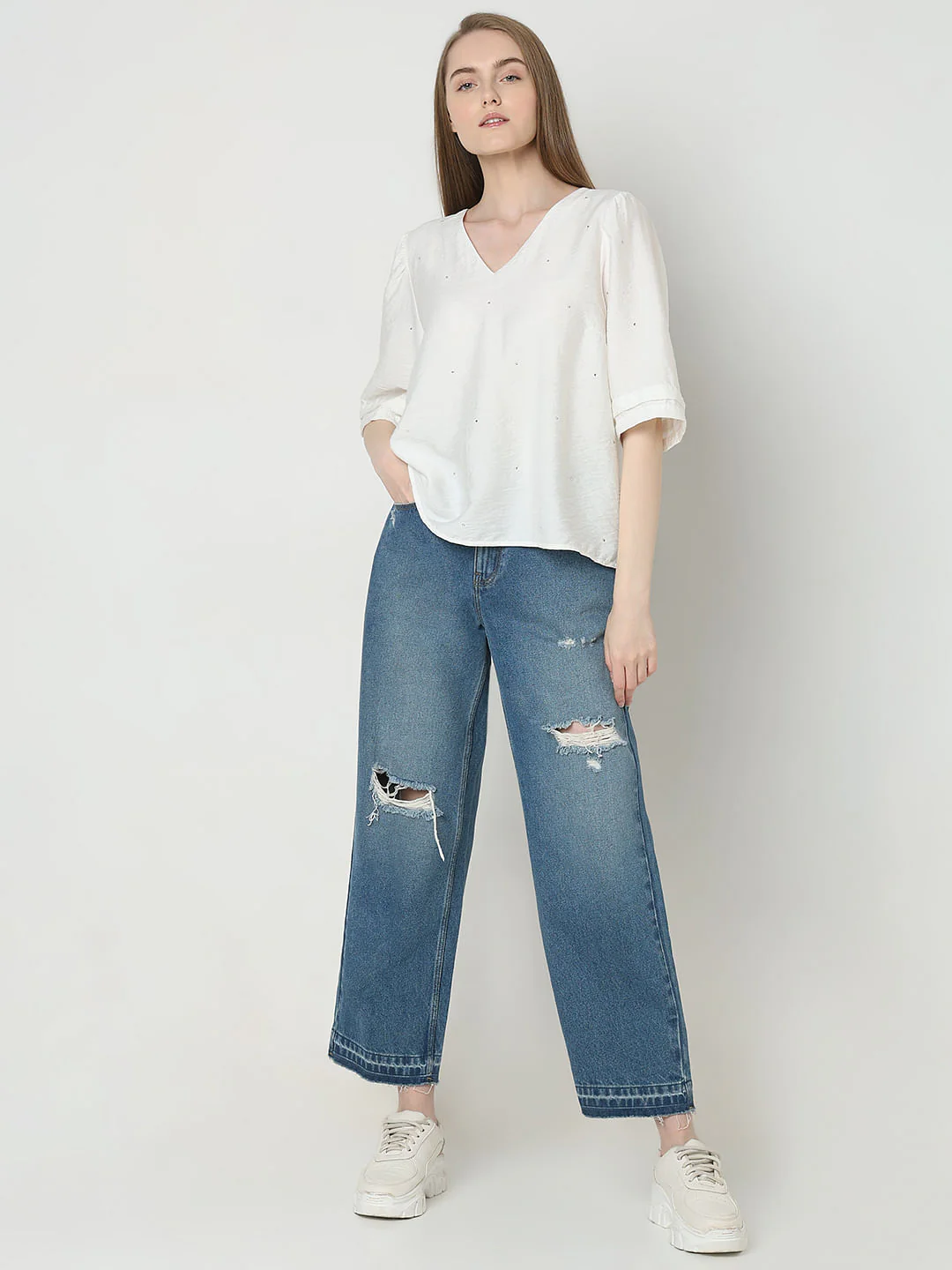 White Cotton Top - Image 5