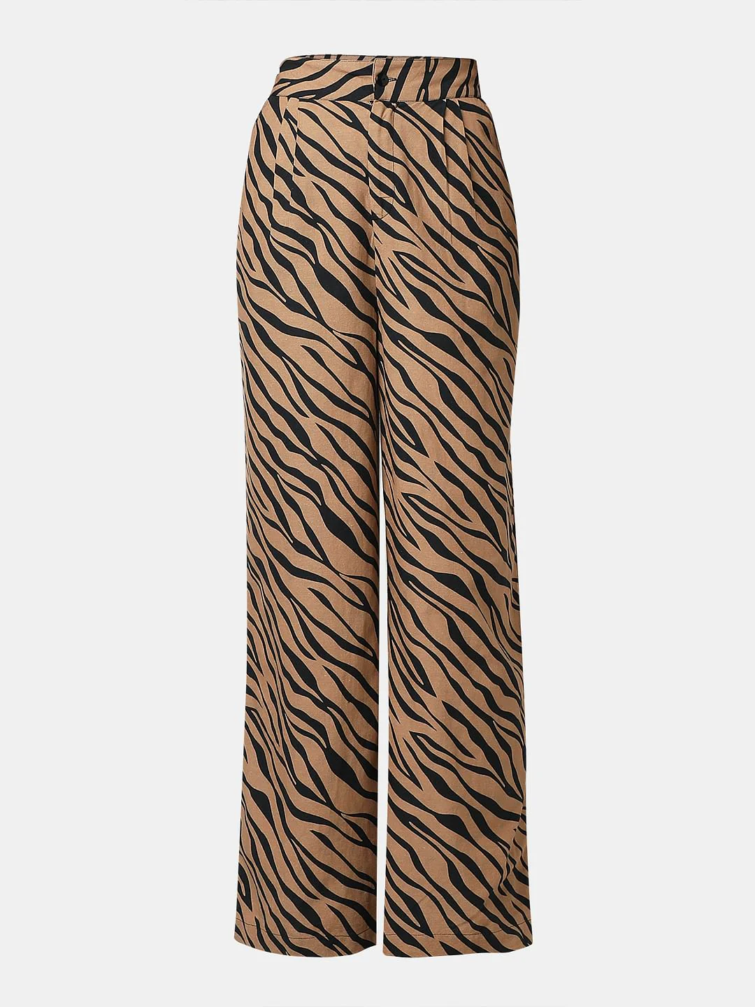 Brown Animal Print Co-Ord Set Pants - Image 7