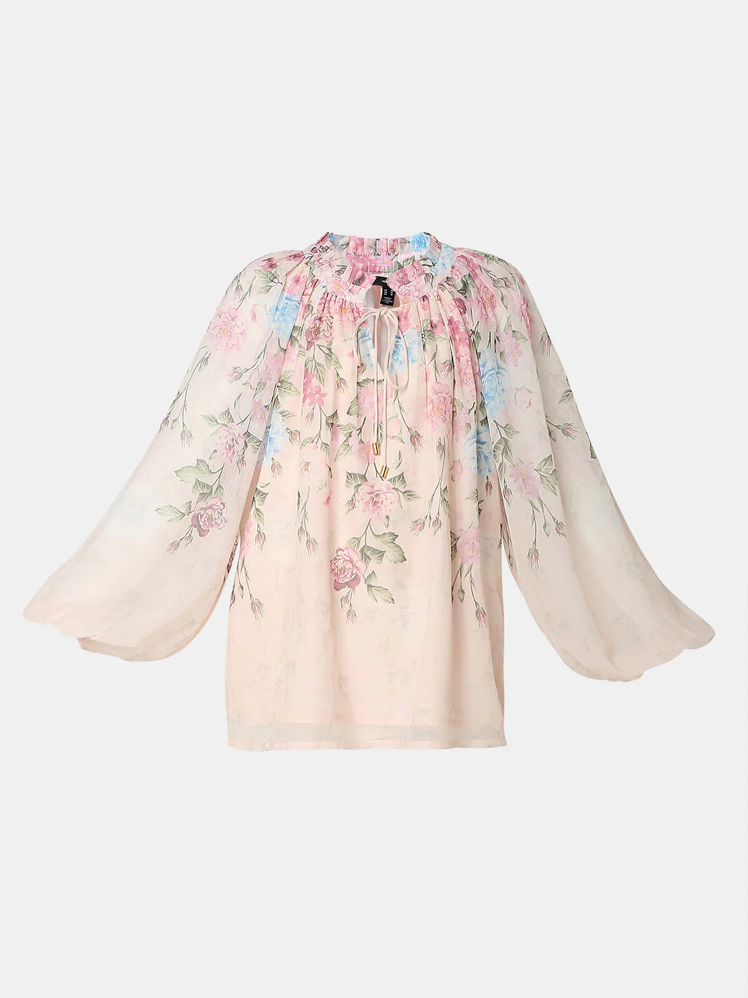 Light Pink Floral Print Top - Image 7