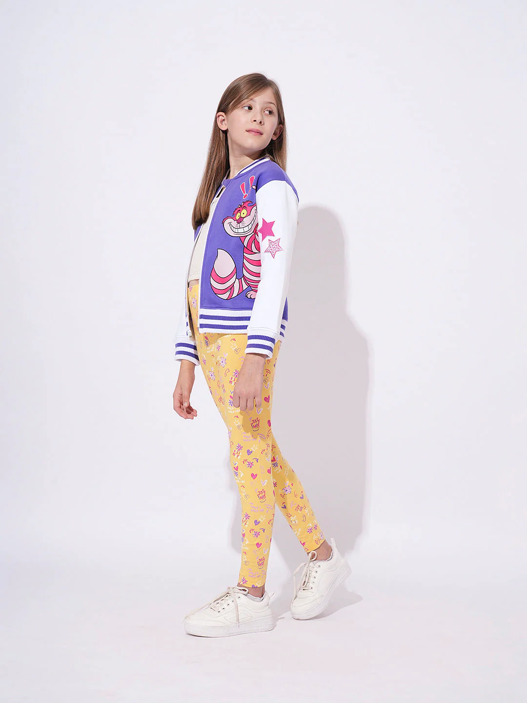 Girls Purple Chesha Grafitti Sweat - Image 5