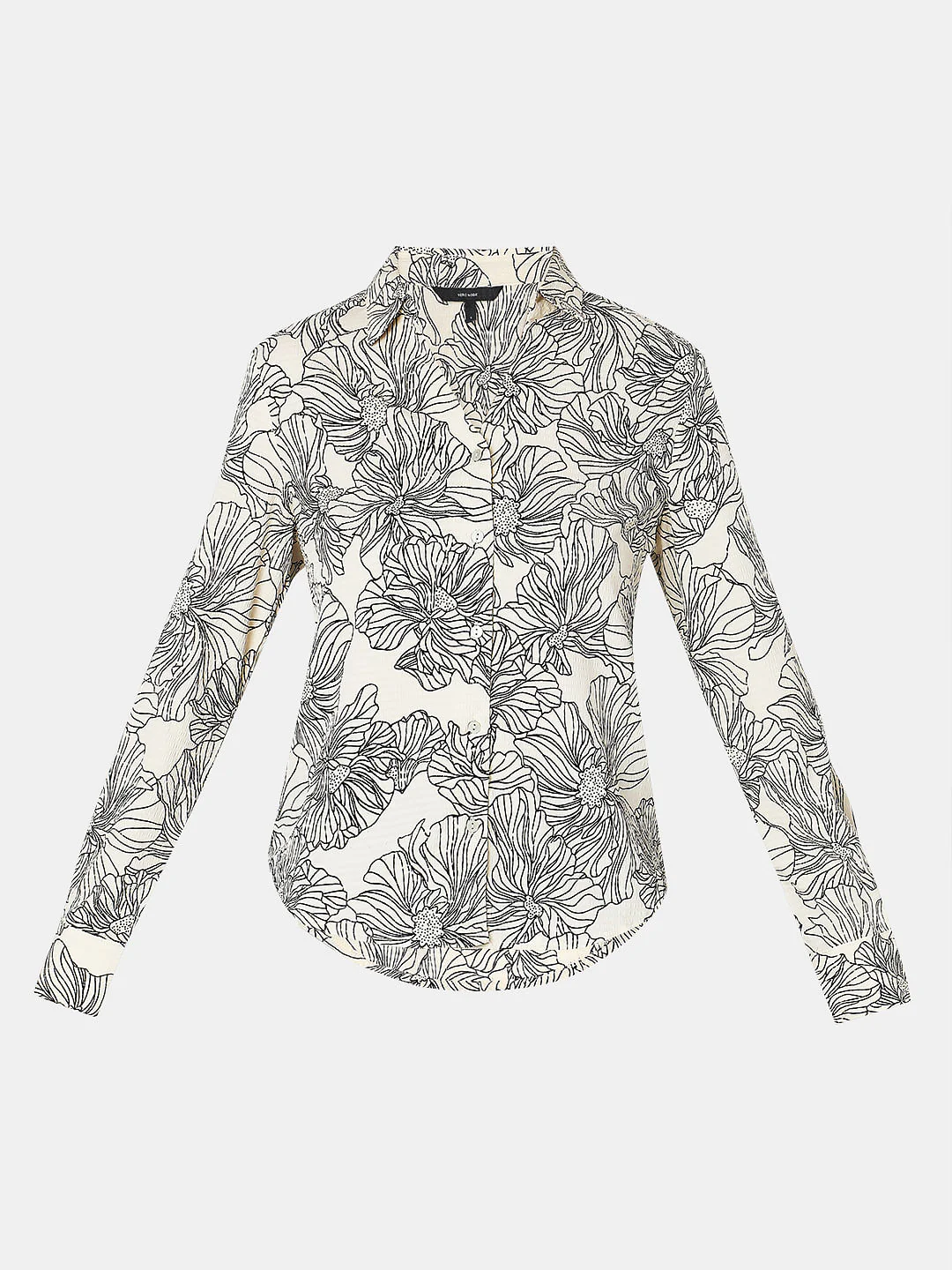 Cream Printed Shirt - Image 7