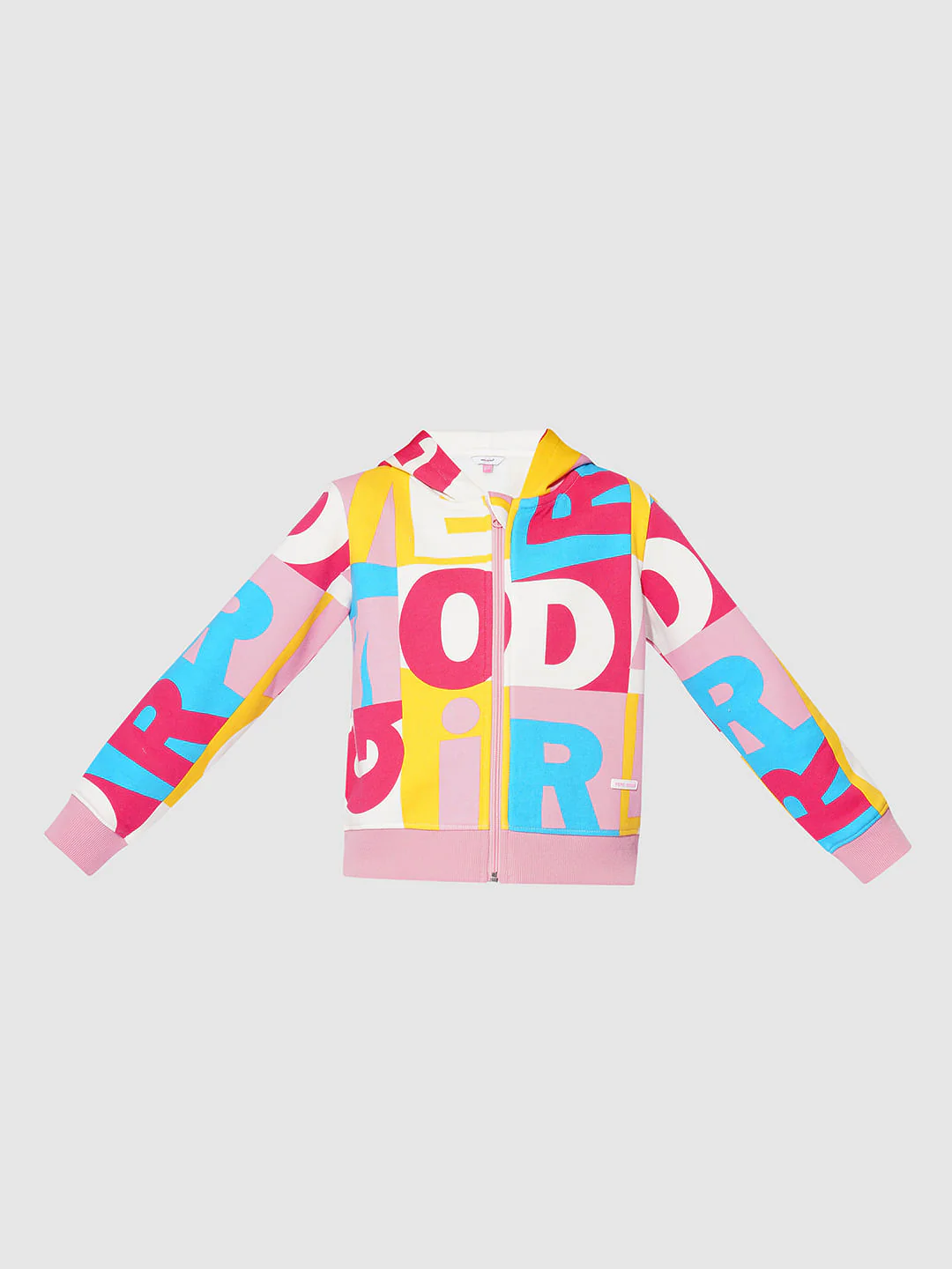Girls White Hooded Co-Ord Set Sweatshirt - Image 6