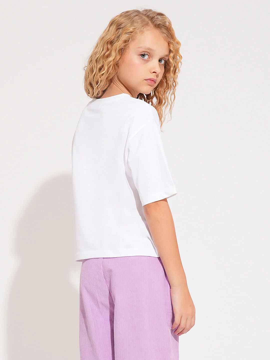 Girls White Cheshire Cat T-Shirt - Image 3