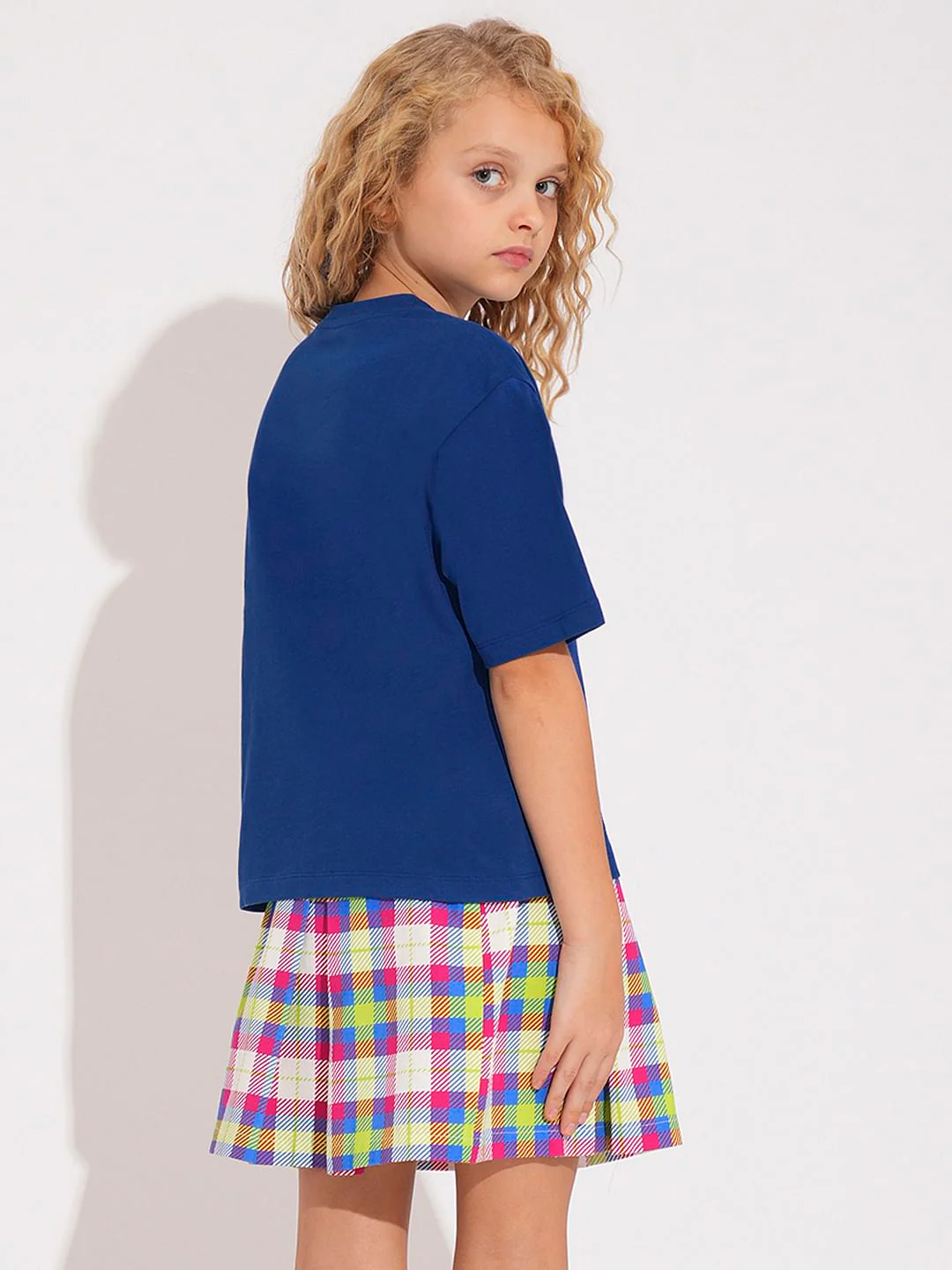 Girls Blue Cheshire Cat T-Shirt - Image 3