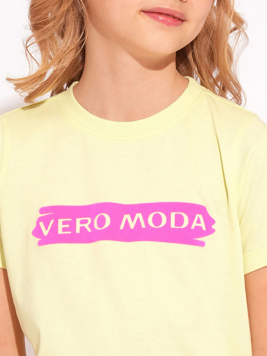 Girls Yellow Logo Print T-Shirt - Image 4
