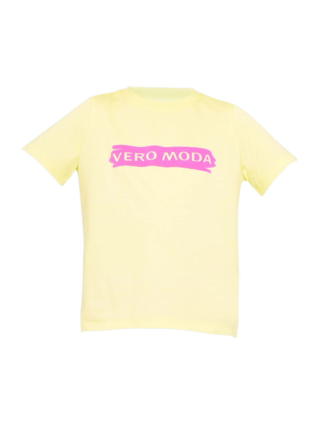 Girls Yellow Logo Print T-Shirt - Image 6