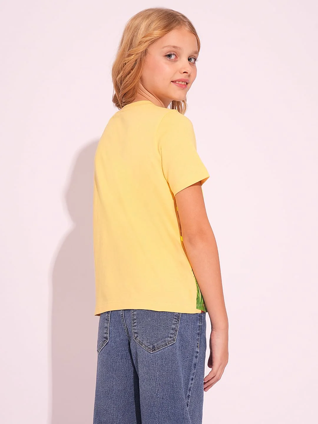 X Jungle Book Yellow Printed Cotton T-Shirt - Image 3