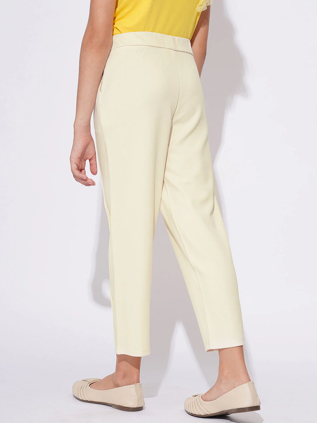 Girls Off-White Casual Pants - Image 3