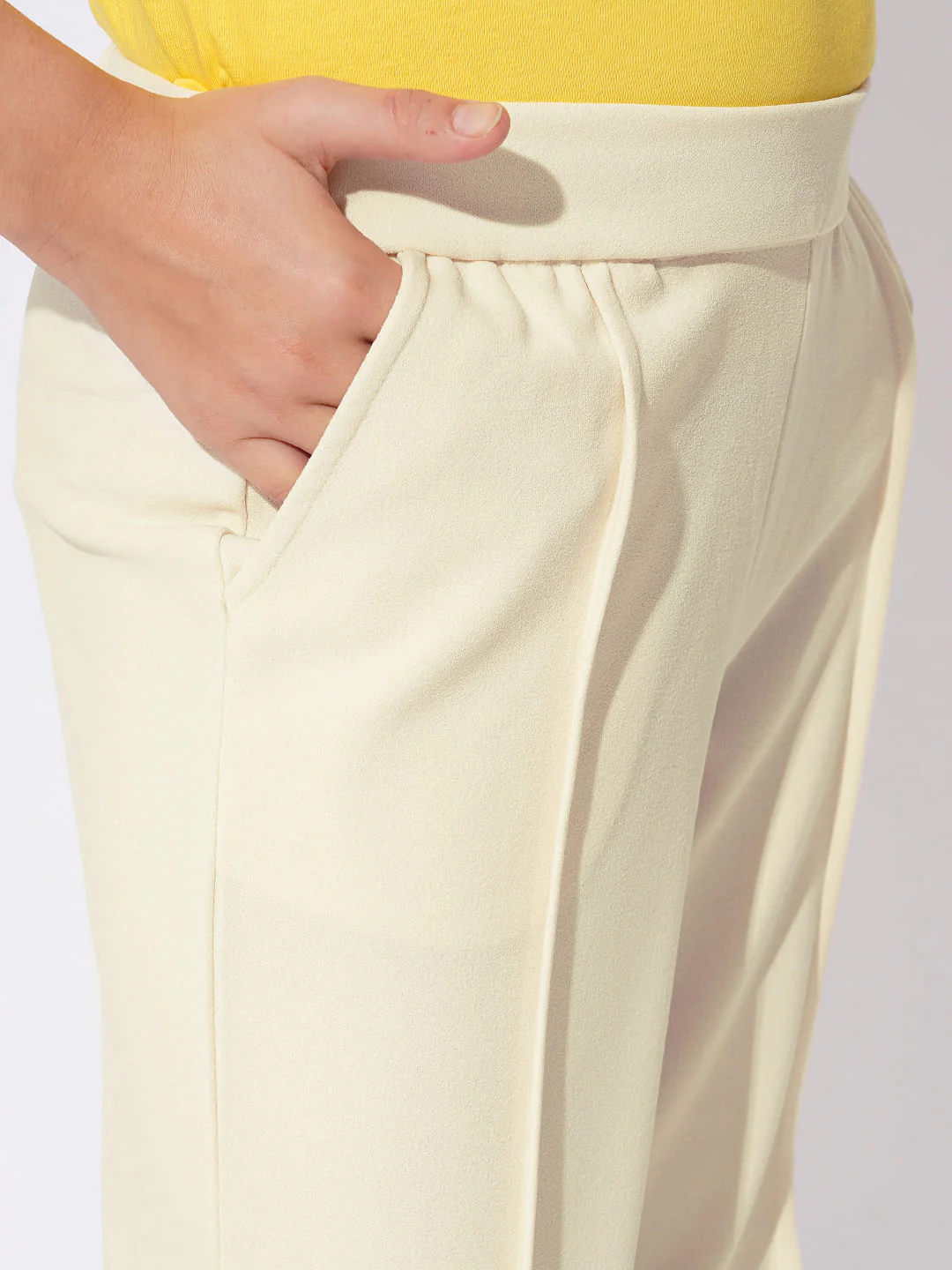 Girls Off-White Casual Pants - Image 4