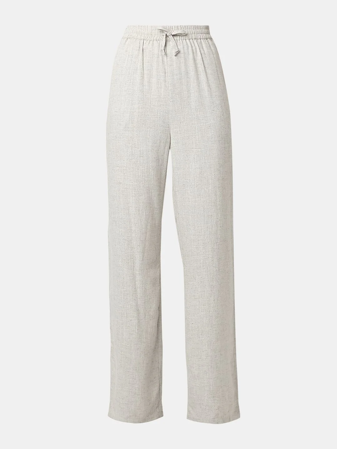 Ivory White Woven Co-Ord Set Pants - Image 7