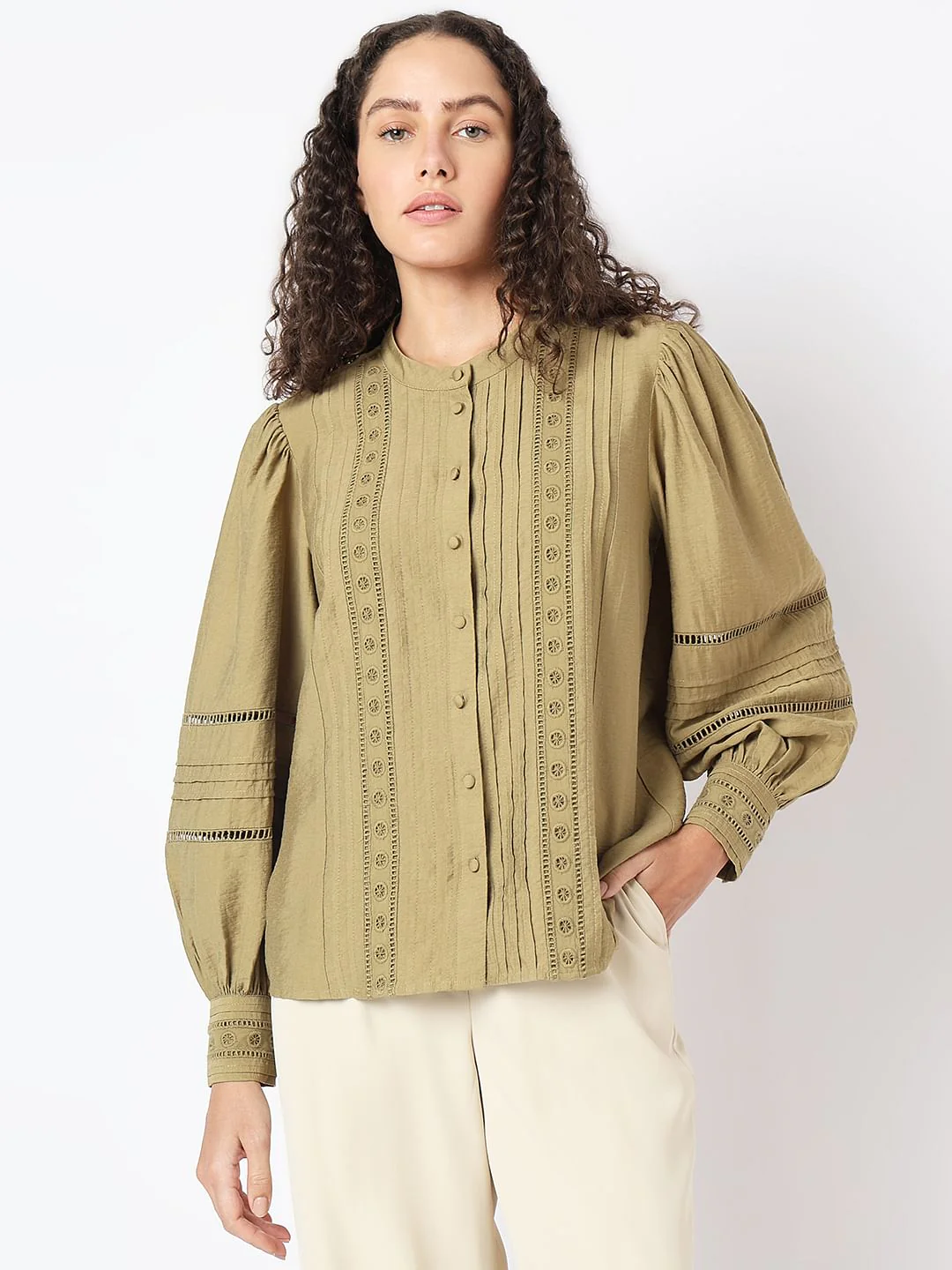 Olive Green Top - Image 2