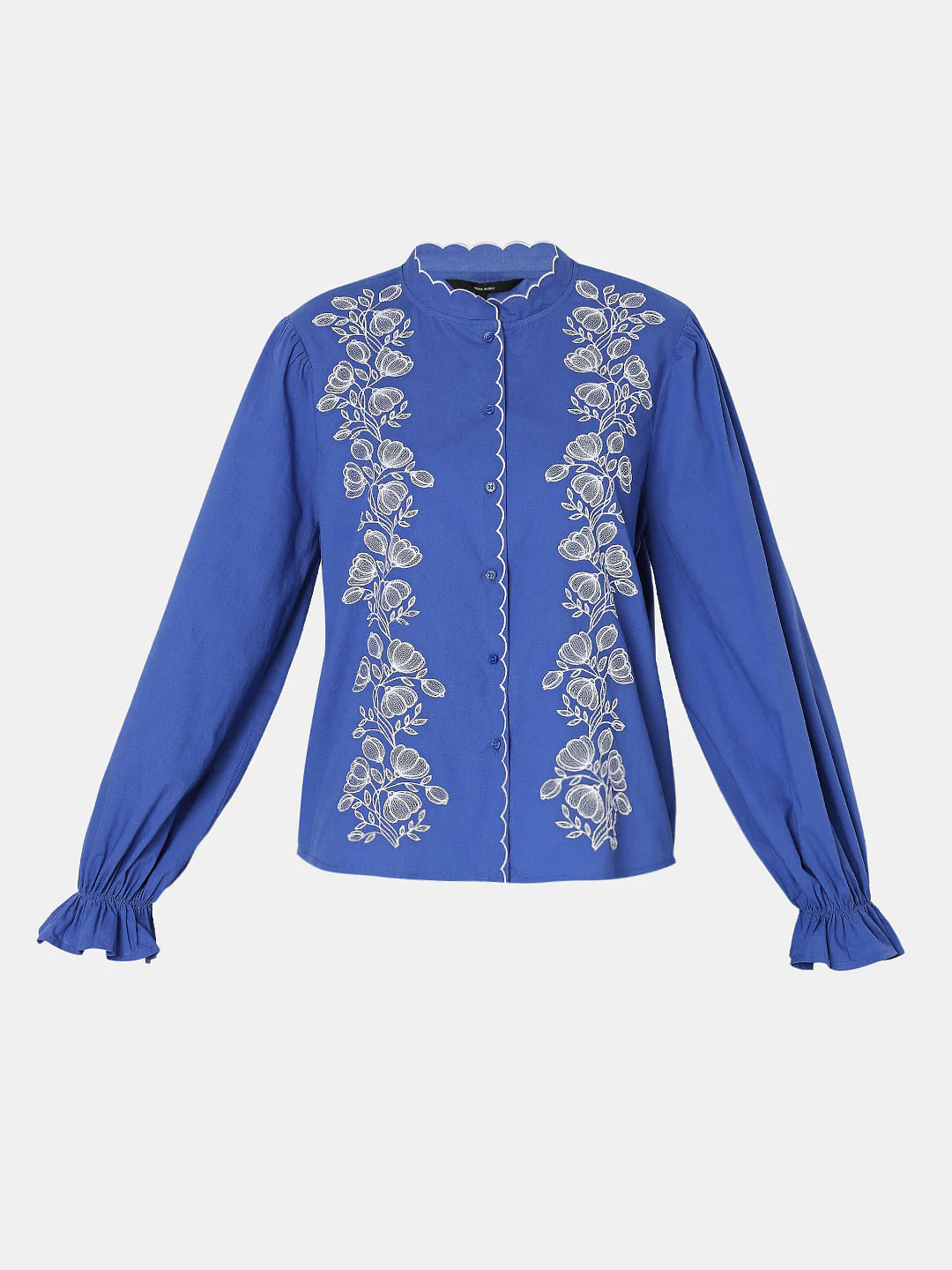Dark Blue Embroidered Top - Image 7