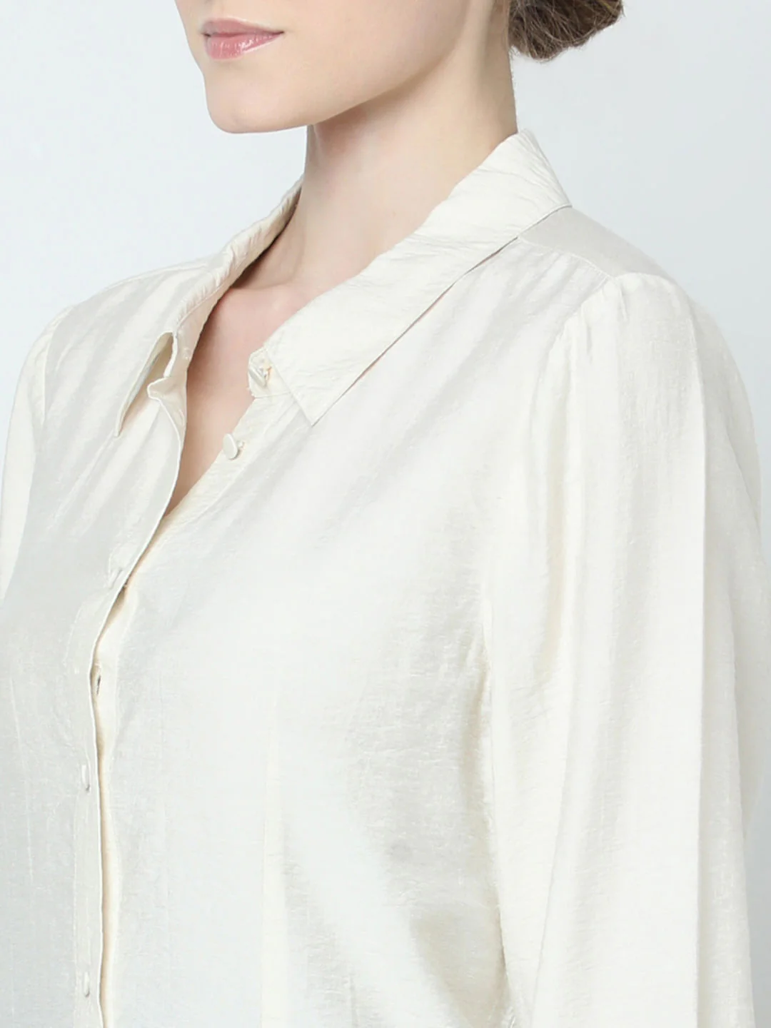 Cream Full Sleeves Shirt - Image 8