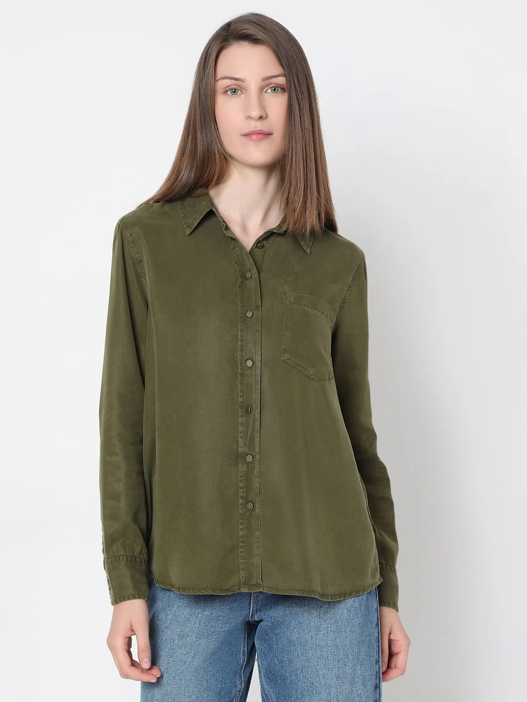 Green Long Sleeves Shirt - Image 2