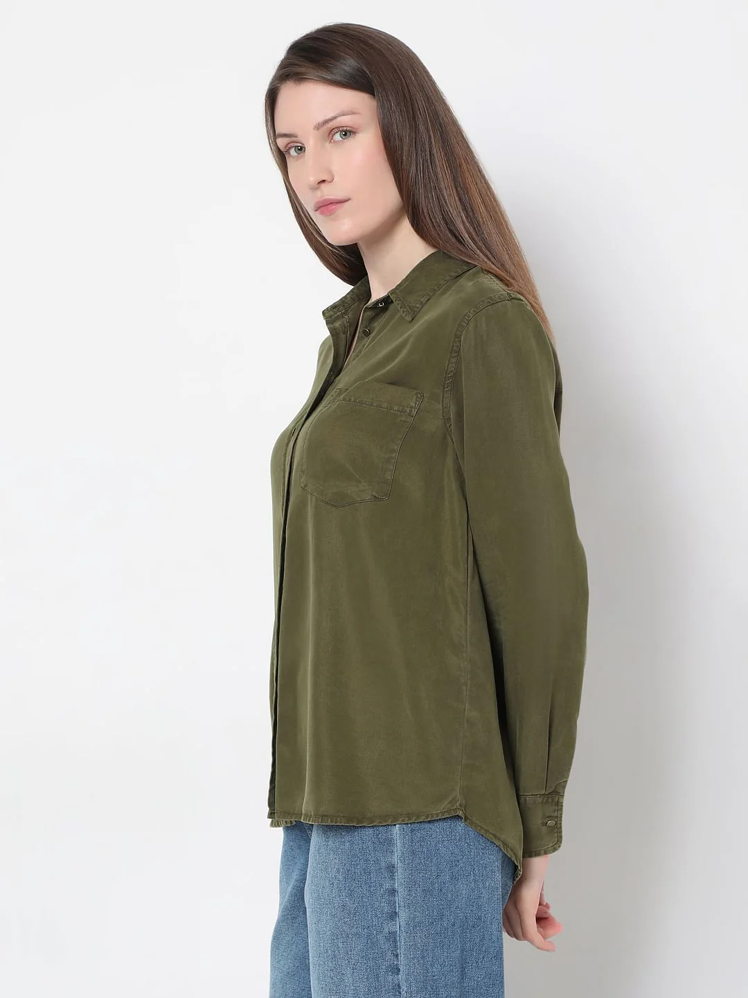 Green Long Sleeves Shirt - Image 3