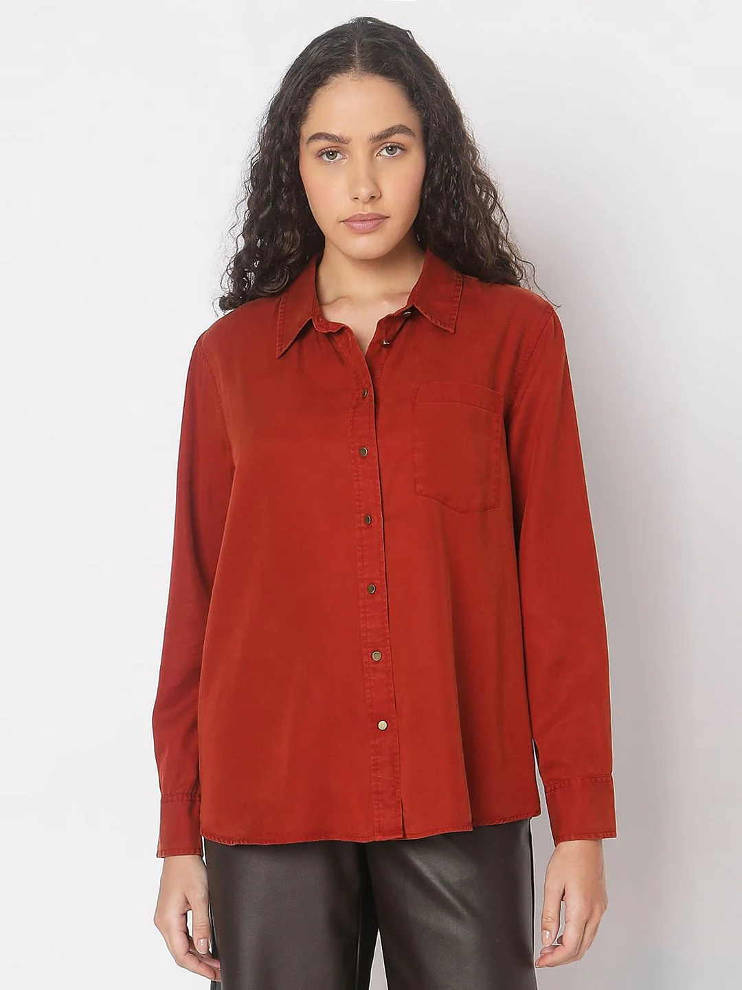 Orange Regular Shirt - Image 2