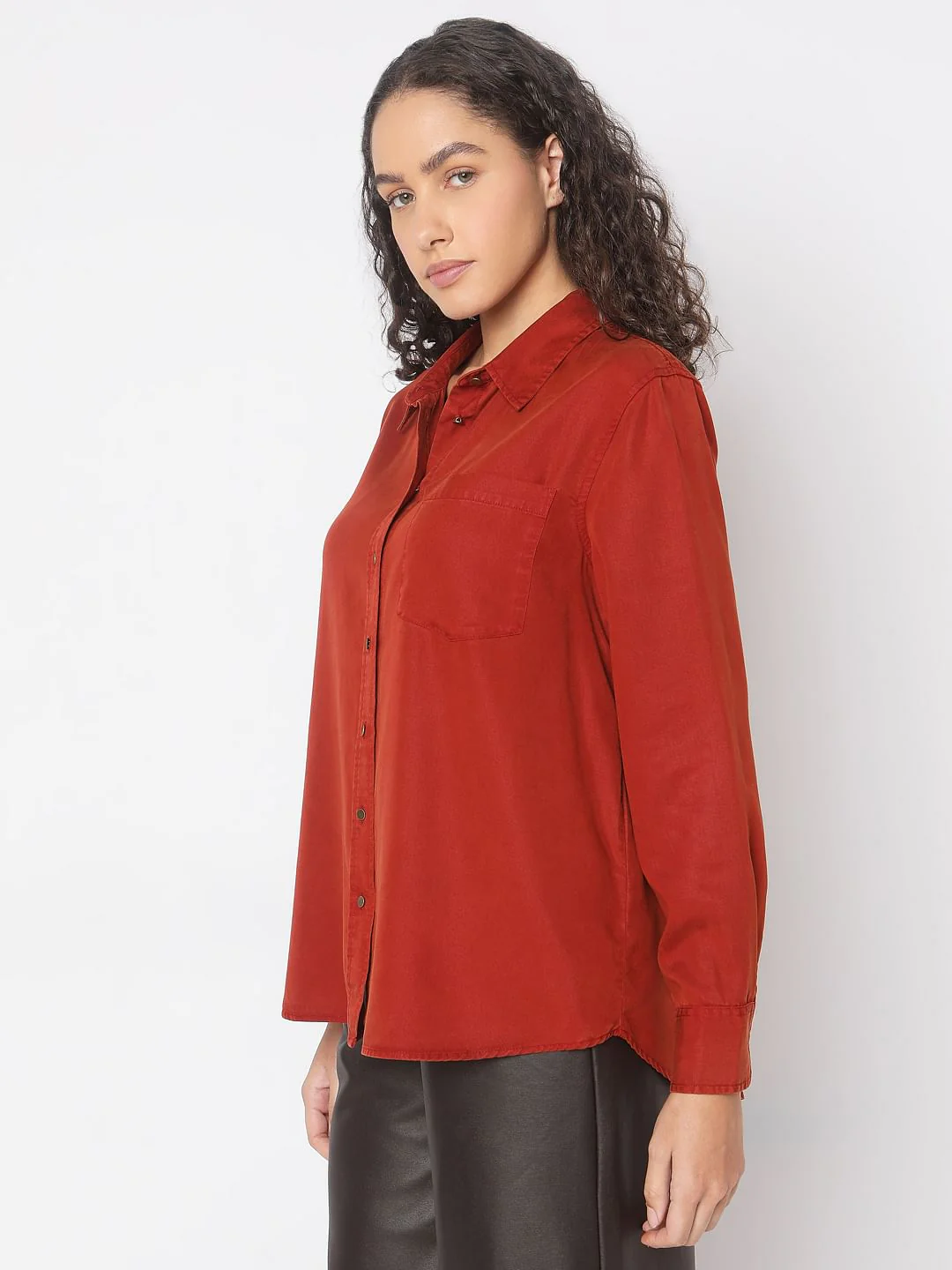 Orange Regular Shirt - Image 3