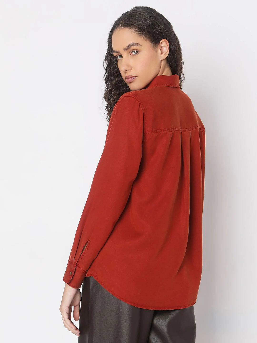Orange Regular Shirt - Image 4