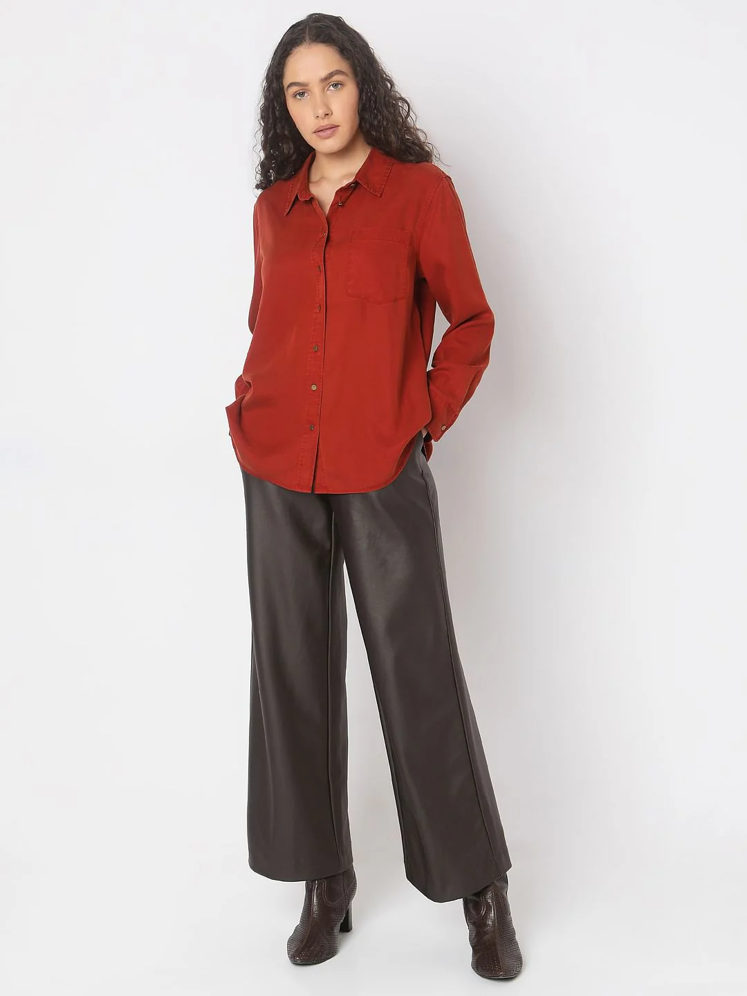 Orange Regular Shirt - Image 5